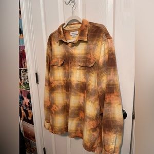 Urban Outfitters Vintage Look Acid Wash Flannel